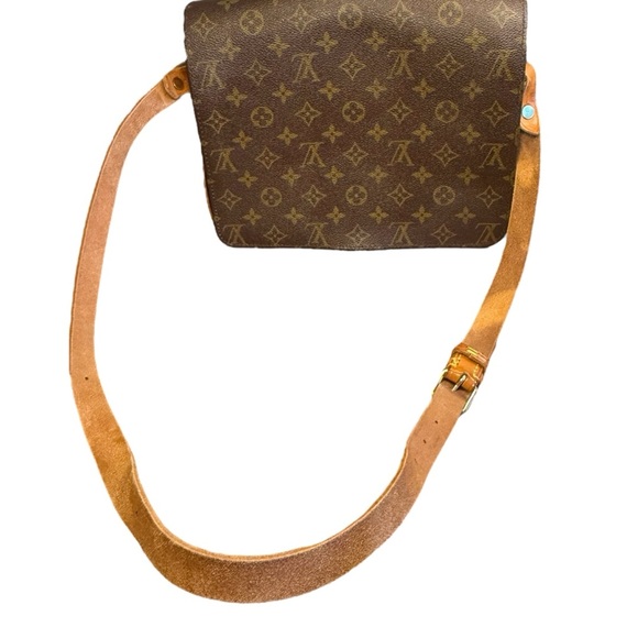 Louis Vuitton Monogram Cartouchiere GM Canvas Leather Crossbody Bag/Shoulder Bag - Picture 14 of 16